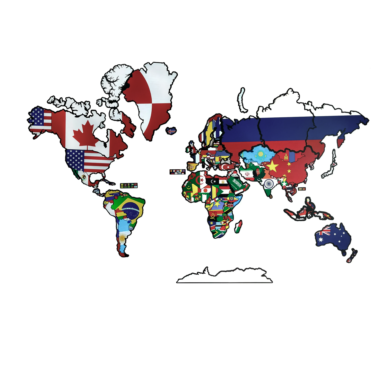 Interaktivna mapa sveta 190x130 cm