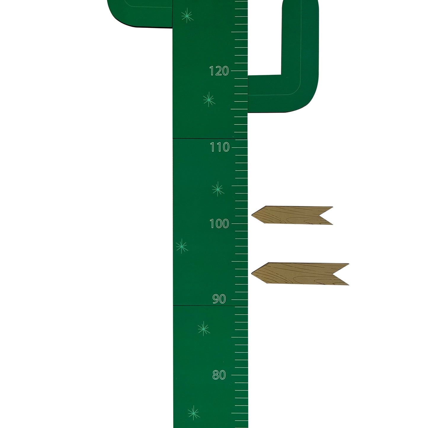 Visinometar za decu "kaktus" (do 150 cm, drveni, samolepljivi)