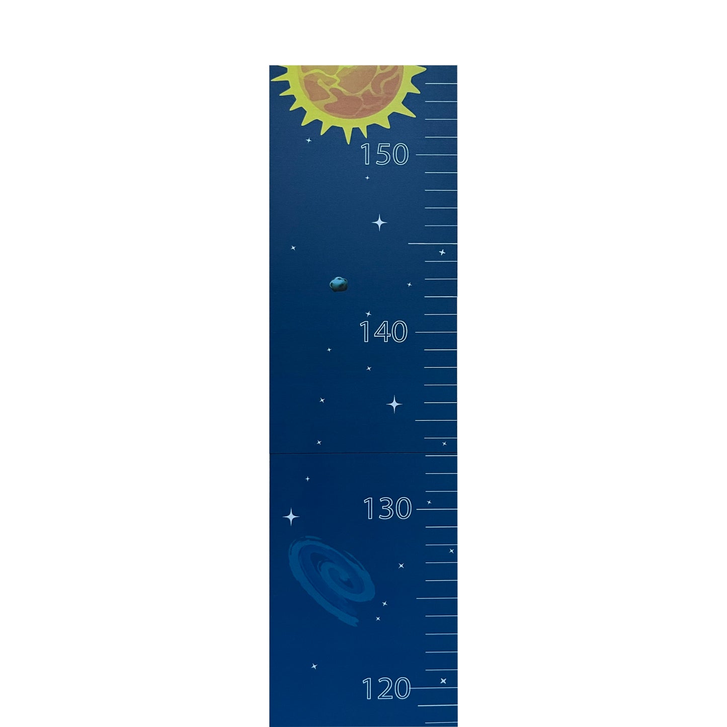 Visinometar za decu "svemir" (do 150 cm, drveni, samolepljivi)