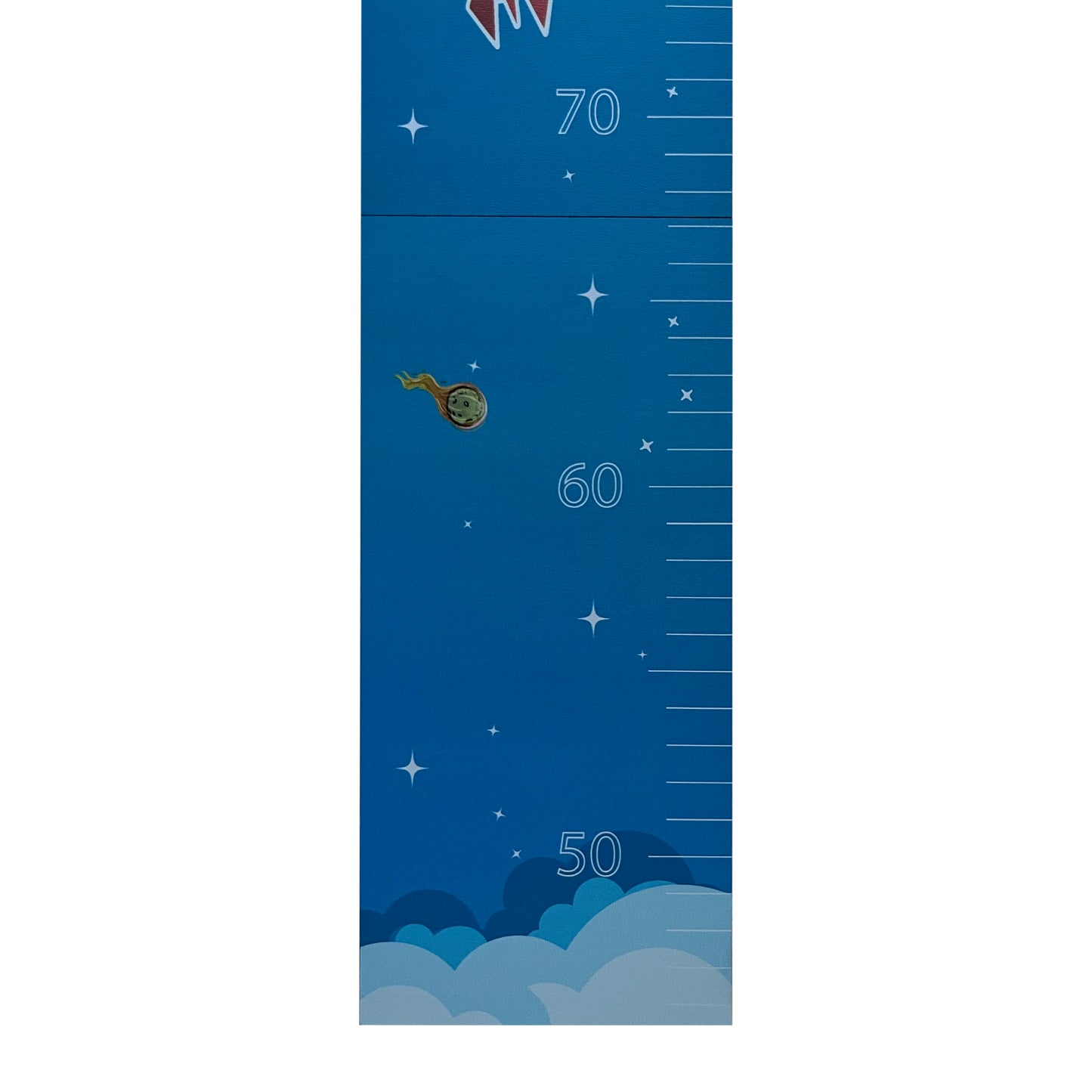 Visinometar za decu "svemir" (do 150 cm, drveni, samolepljivi)