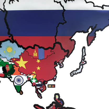 Interaktivna mapa sveta 190x130 cm