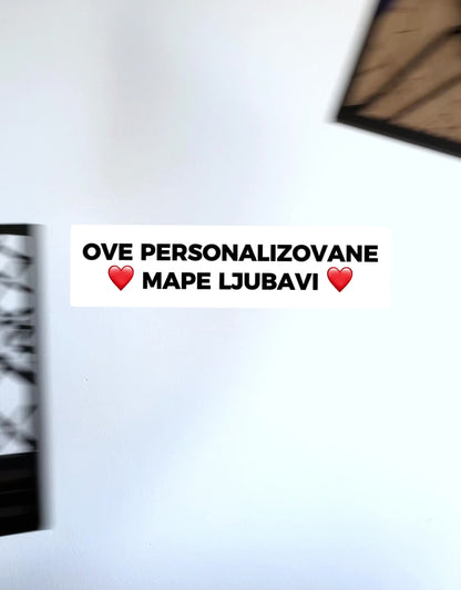 3D mapa ljubavi (MINI) 💗